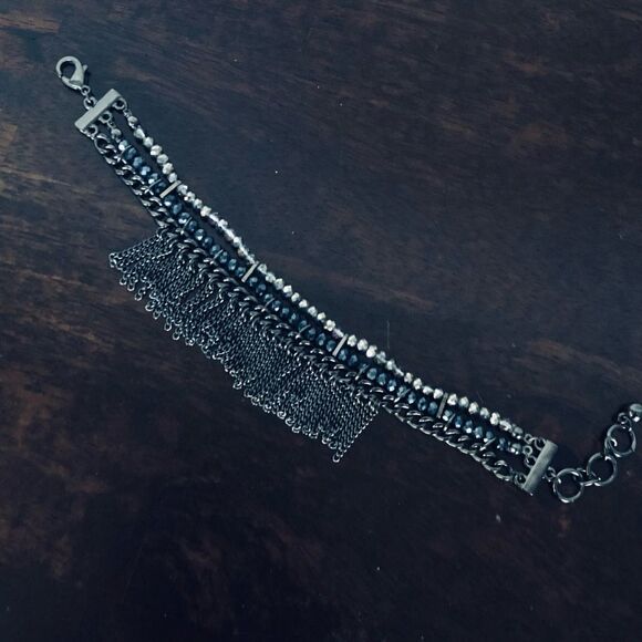 Iridescent Beaded Chains Bracelet - Picture 1 of 3